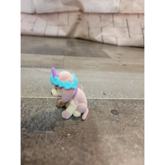 Fuzzy Unicorn dog‎ flower crown toy figure - Picture 5 of 6
